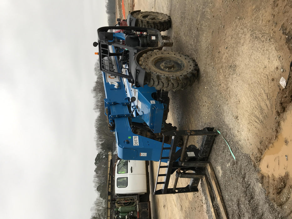 2019 Genie GTH-636 Canopy, Solid RT Tires, LED Work Lights, Beacon 60" QA Carriage, 48" Forks