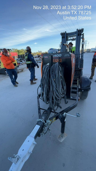 2022 Lincoln Electric LE400 Kubota V1505, Trlr, Cable Rack, Light Kit, ES Decals, T3