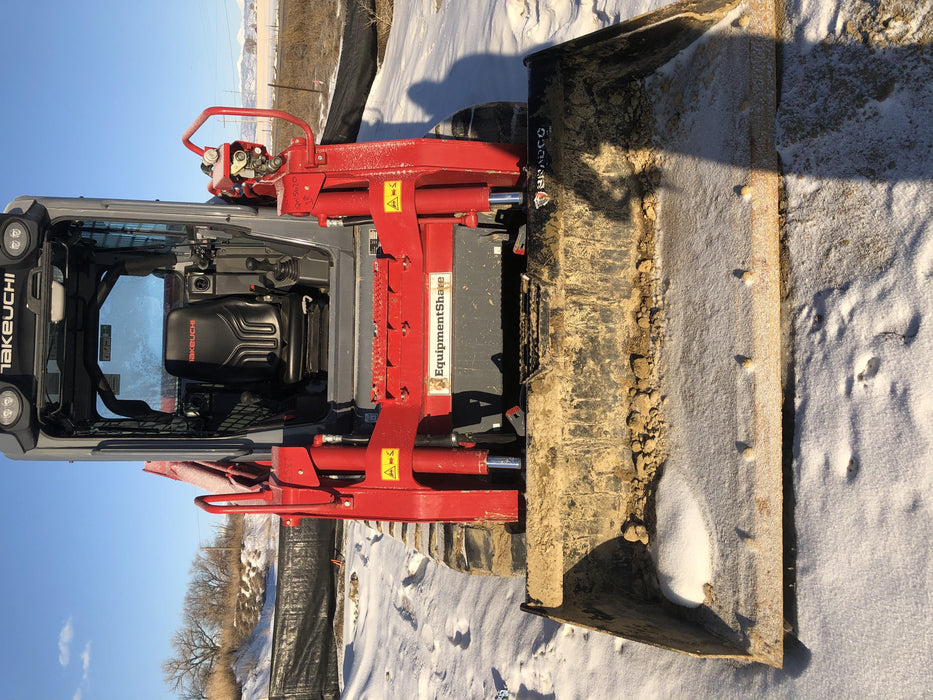 2019 Takeuchi TL12V2C ROPS/FOPS Cab, Heat/AC, Defroster, Rubber Tracks, Back-up Alarm, Front & Rear Working Lights, Auxiliary Hydraulics, Two-Speed Travel, Electronic Monitoring System, Hydraulic Universal Quick Hitch w/80" HD Dirt Bucket with 9 Teeth 24.0 cu.ft. Capacity