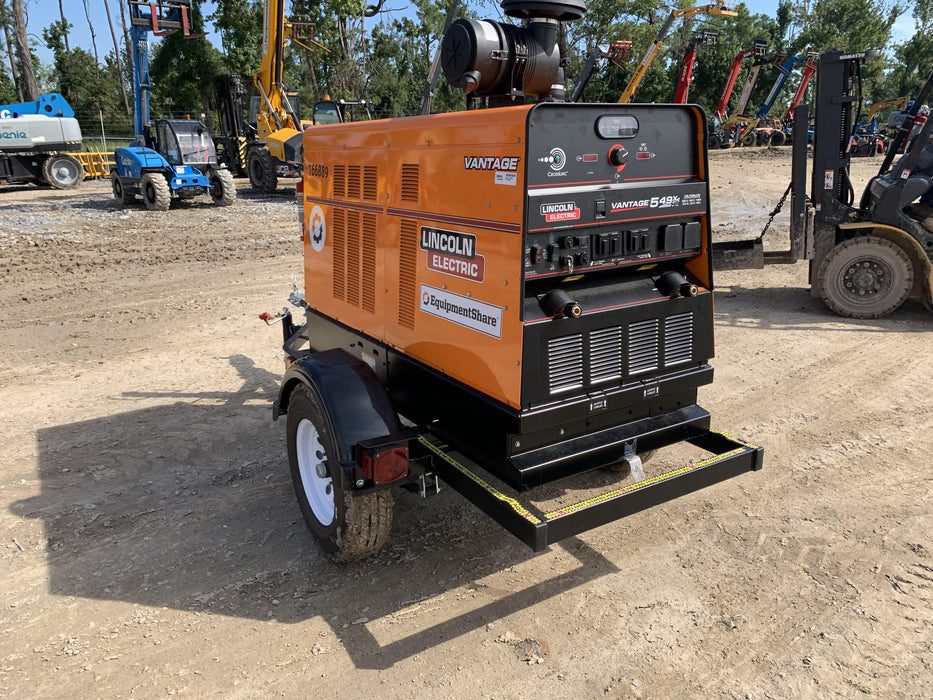2021 Lincoln Electric Vantage 549X Ready Pak 3, ORANGE (includes trailer, cable rack, fender light kit)