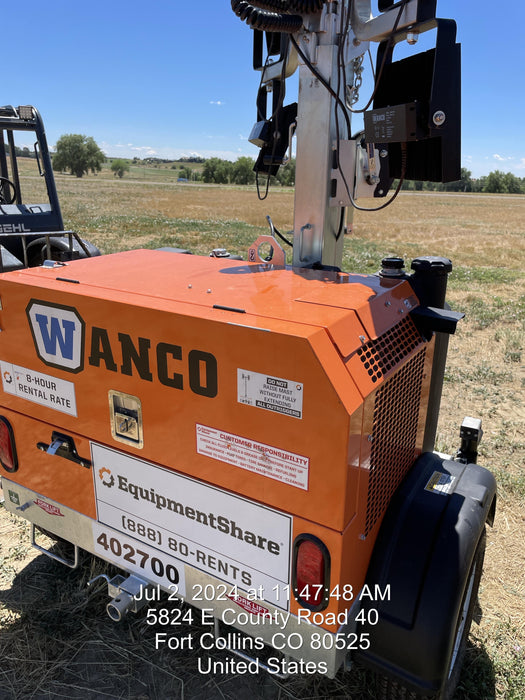 2024 Wanco WLTT-4MM4K Diesel, Deep Sea Controller, Shore Power Plug, Auto Start, (4) 350W LED Floodlights, 4kW Generator, 60 Gal Fuel Tank, 2" Ball, T3