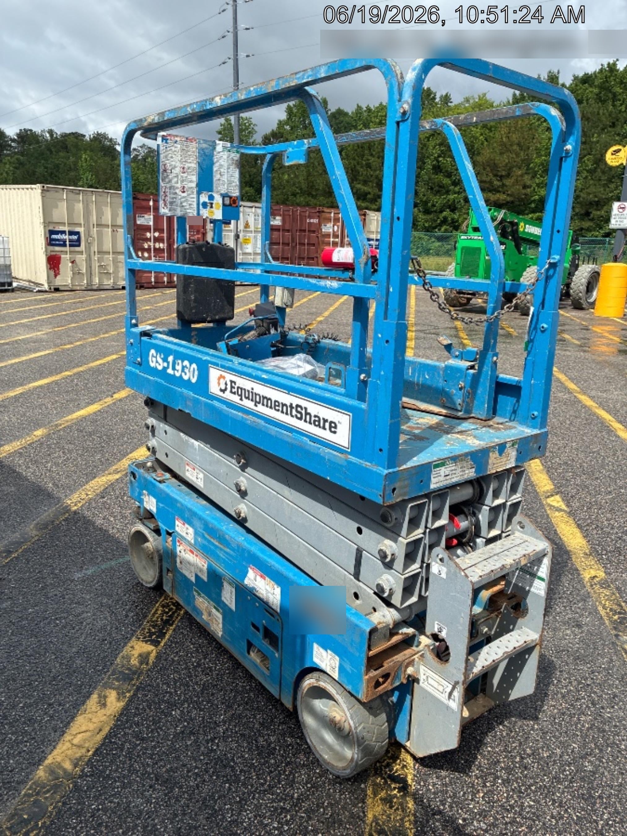 2019 Genie GS-1930 Fixed rails with chain Entry