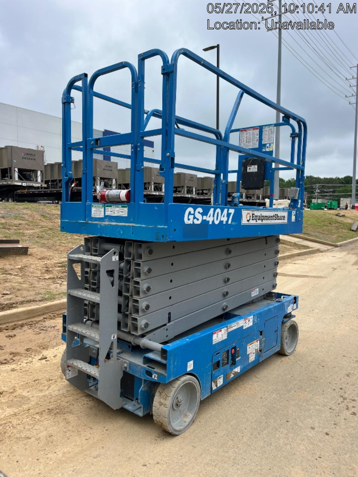2019 Genie GS-4047 Folding rails with half height swing gate