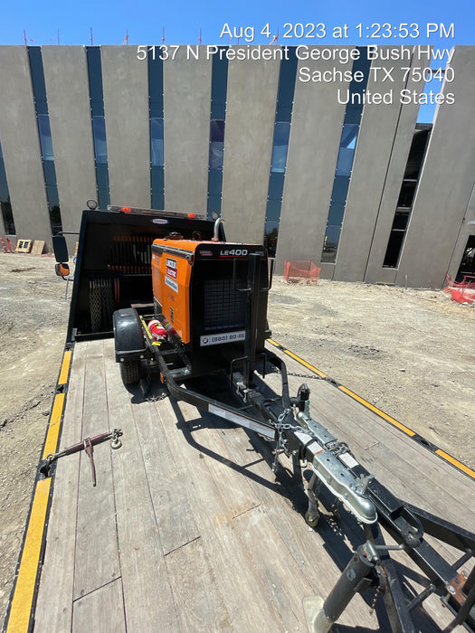 2022 Lincoln Electric LE400 Kubota V1505, Trlr, Cable Rack, Light Kit, ES Decals, T3