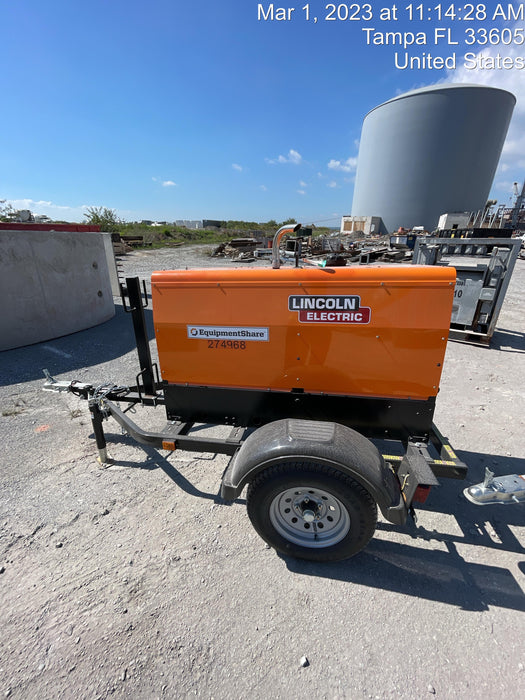 2022 Lincoln Electric LE400 Kubota V1505, Trlr, Cable Rack, Light Kit, ES Decals, T3