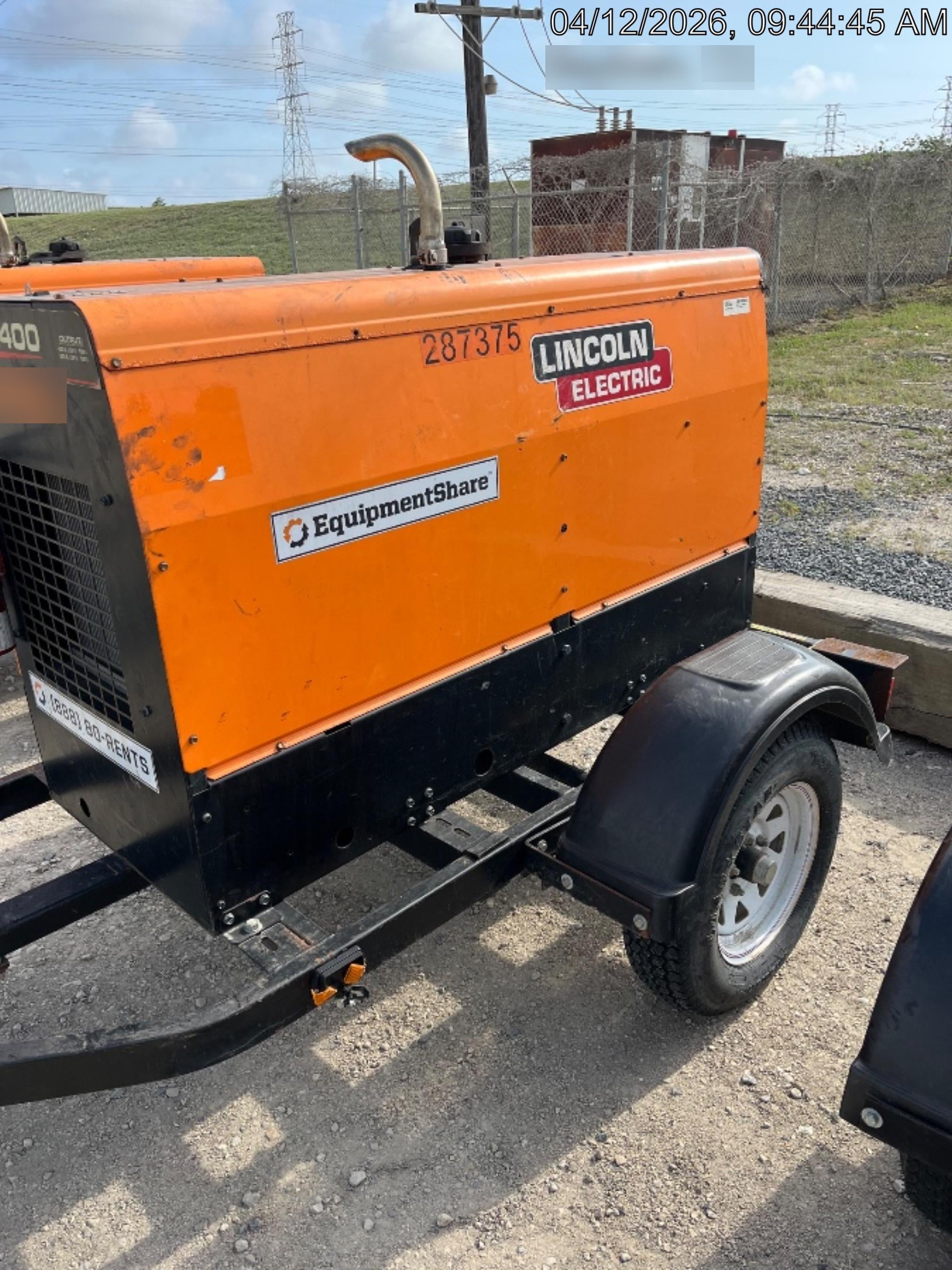 2022 Lincoln Electric LE400 Kubota V1505, Trlr, Cable Rack, Light Kit, ES Decals, T3