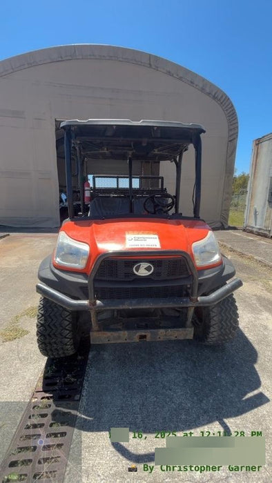 Kubota RTV-X1140W-H 4wd Utility Cart, 4 Seat, Diesel, LED Strobe, Windshield Tempered Glass, Plastic Canopy, Wire Harness Kit, Backup Alarm