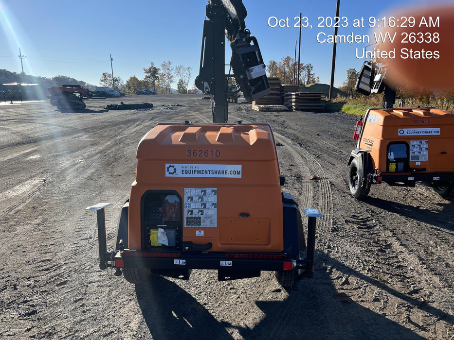 2023 Generac MLT2 Diesel, Flex Switch 120V Input, Powerzone Controller, (4) 320W LED Lights, 4kW Generator, 39.9 Gal Fuel Tank, 2" Ball, T3