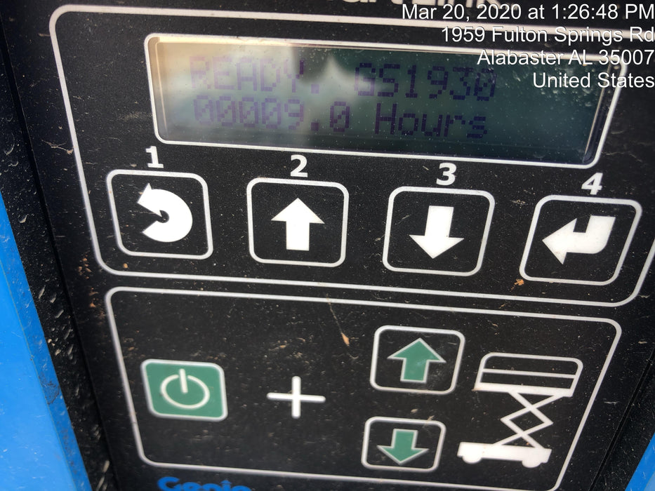 2019 Genie GS-1930 Fixed Rails with Chain Entry