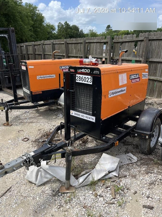 2022 Lincoln Electric LE400 Kubota V1505, Trlr, Cable Rack, Light Kit, ES Decals, T3