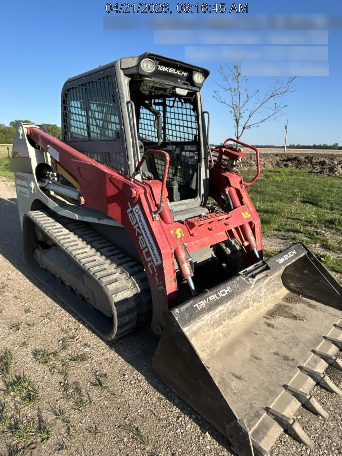 2020 Takeuchi TL12R2-CRR Cab/Heat/Air, Hydraulic QC, Ride Control