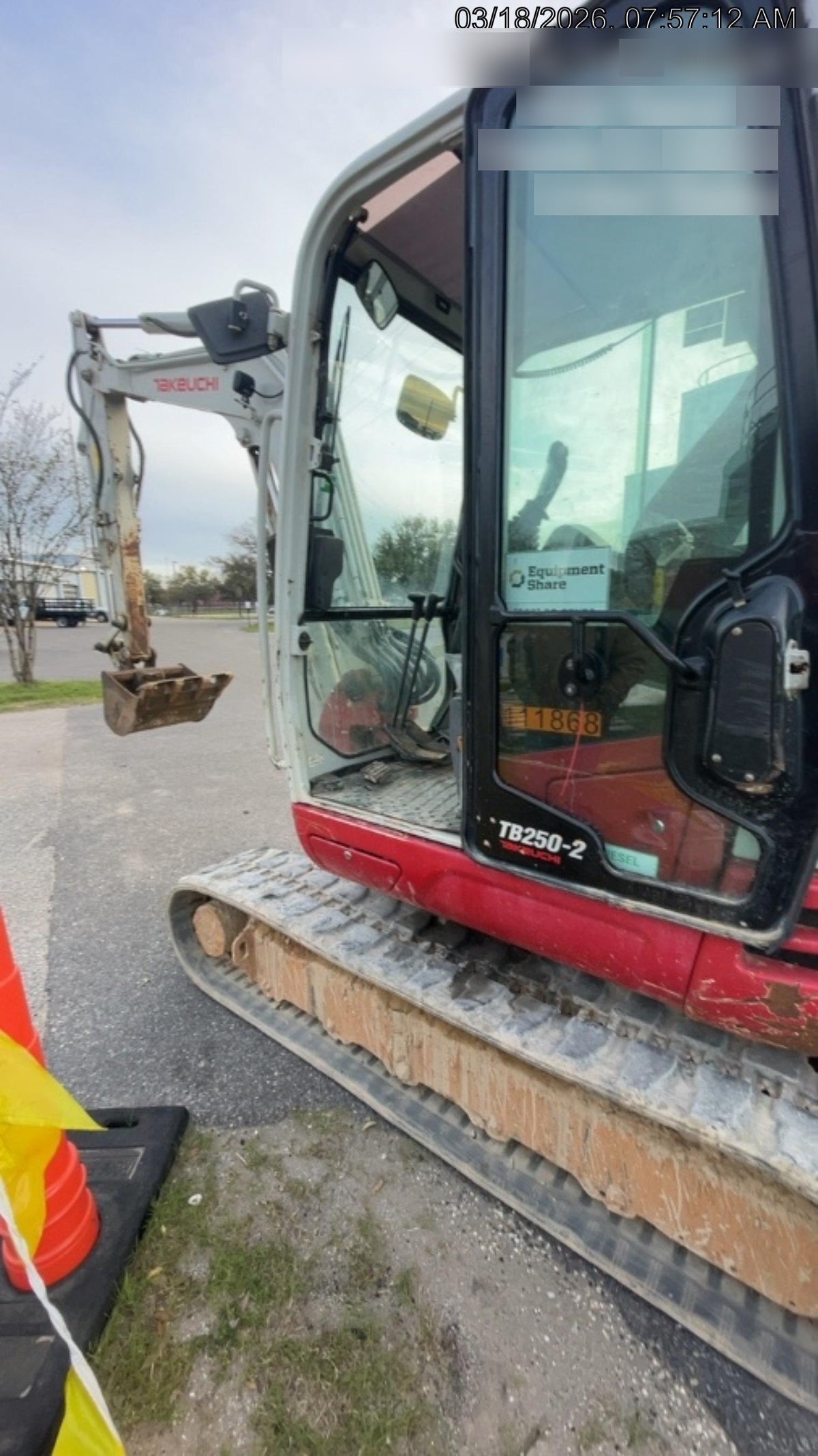 2020 Takeuchi TB250-2C Cab/Heat/Air, Rubber Tracks, Manual TAG QC