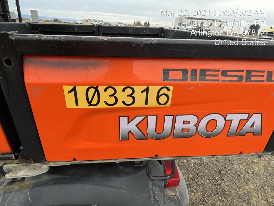 2020 Kubota RTV-X1140W-H 4WD utility cart -LED strobe -Windshield tempered glass -Plastic canopy -Wire harness kit -Backup alarm