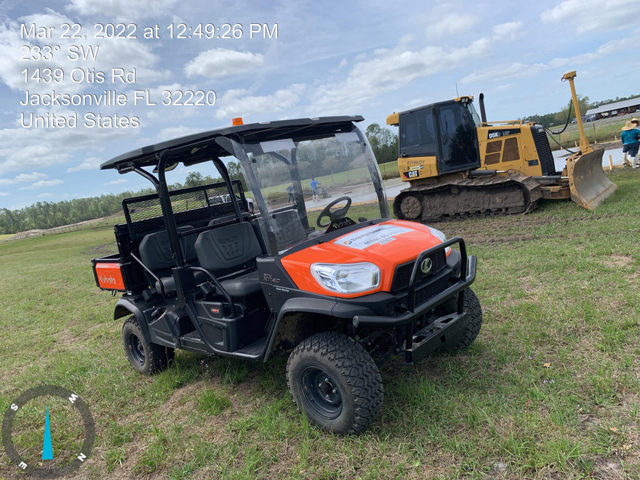 2022 Kubota RTV-X1140W-H Plastic Canopy, Windshield Acrylic Clear, LED Strobe Light, Wire Harness Kit, Back up Alarm