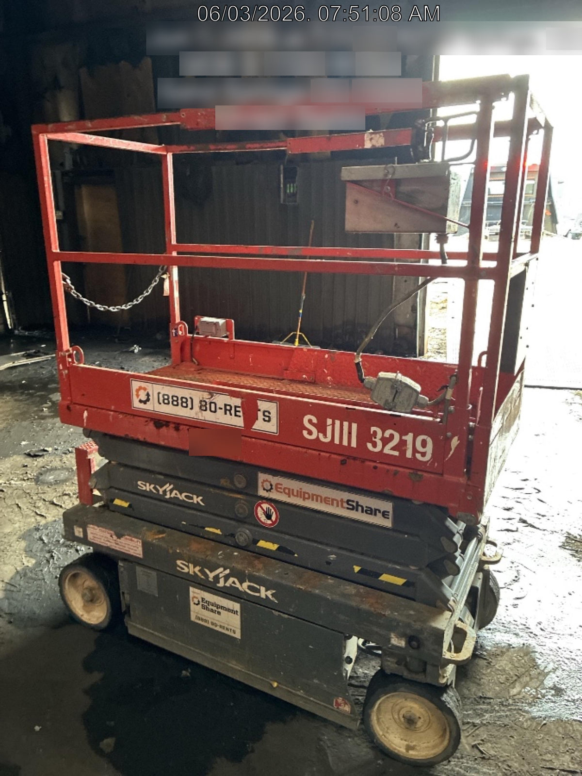 2019 Skyjack SJIII-3219 Skyjack SJIII3219 Standard w/Trojan Batteries