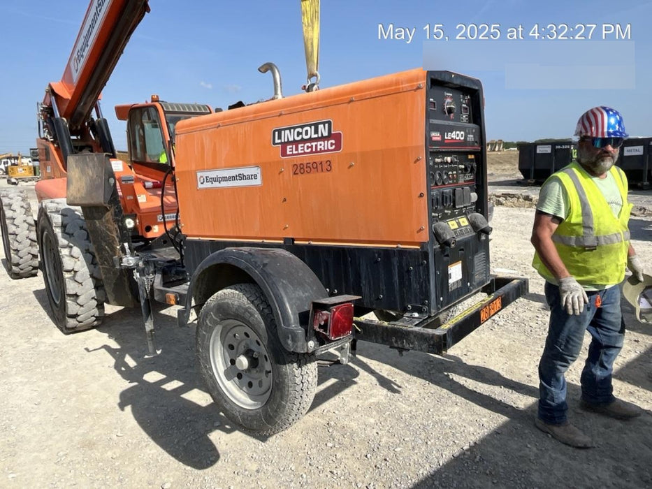 2022 Lincoln Electric LE400 Kubota V1505, Trlr, Cable Rack, Light Kit, ES Decals, T3