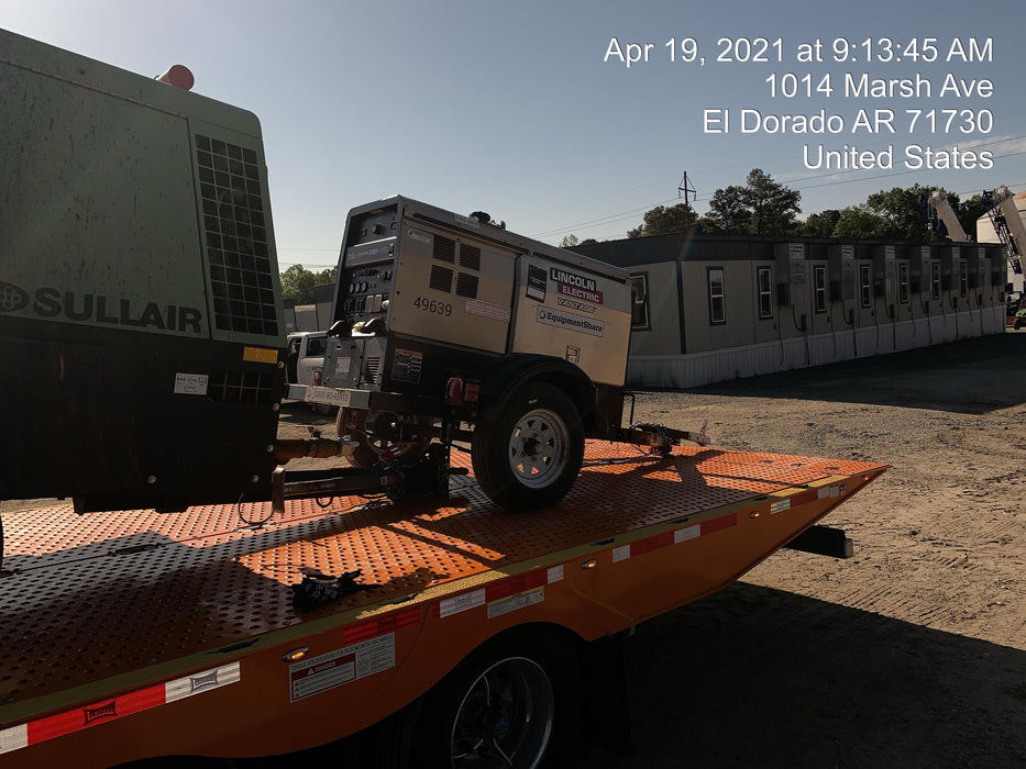 2019 Lincoln Electric Vantage 322 Ready-Pak 3, Two Wheel Trailer, Fender and Light Kit, Cable Rack