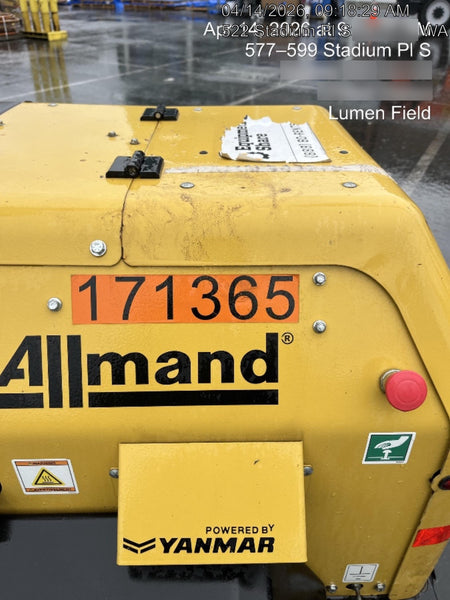 2021 Allmand NLV3GR (4) LED Light Fixture 350W, 23' Vertical Mast, 3kW Prime, Towable, Deep Sea L401, Leveling Jacks, Yanmar T4F 5.8hp