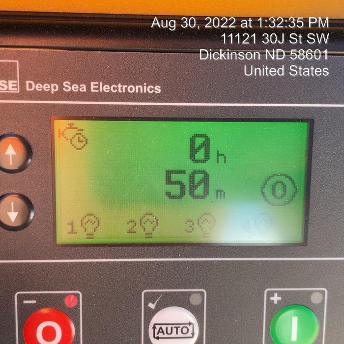 2022 Allmand NLV3GR (4) LED Light Fixture 350W, 23' Vertical Mast, 3kW Prime, Towable, ES Decals, T3