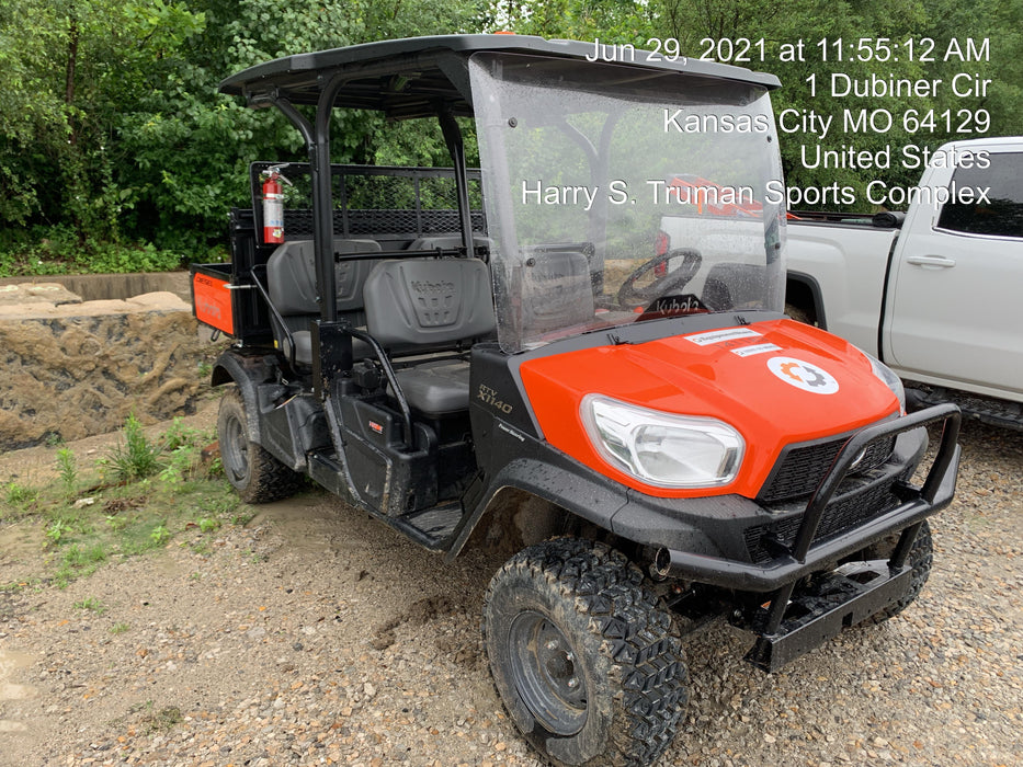 2021 Kubota RTV-X1140W-H Plastic Canopy, Windshield Acrylic Clear, LED Strobe Light, Wire Harness Kit, Back up Alarm