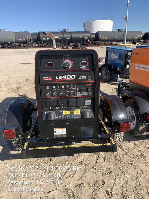 2022 Lincoln Electric LE400 Kubota V1505, Trlr, Cable Rack, Light Kit, ES Decals, T3