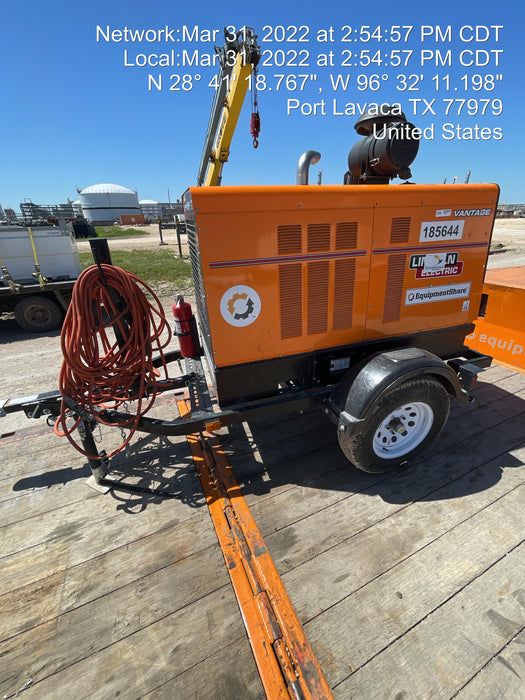 2021 Lincoln Electric Vantage 549X Ready Pak 3, ORANGE (includes trailer, cable rack, fender light kit)