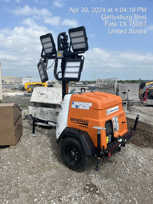 2024 Generac MLT2 Diesel, Flex Switch 120V Input, Powerzone Controller, 
(4) 320W LED Lights, 4kW Generator, 39.9 Gal Fuel Tank, 2" Ball, T3