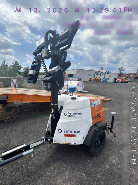 2023 Generac MLT2 Diesel, Flex Switch 120V Input, Powerzone Controller, (4) 320W LED Lights, 4kW Generator, 39.9 Gal Fuel Tank, 2" Ball, T3