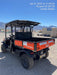 2022 Kubota RTV-X1140W-H Plastic Canopy, Windshield Acrylic Clear, LED Strobe Light, Wire Harness Kit, Back up Alarm