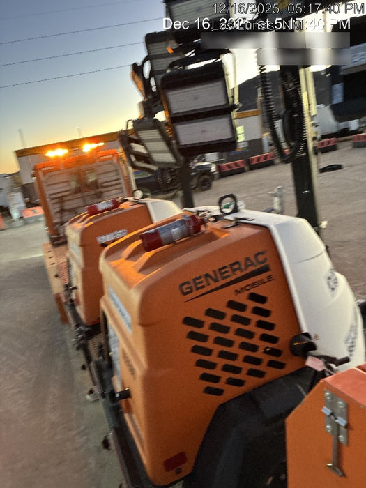 2024 Generac MLT2 Diesel, Flex Switch 120V Input, Powerzone Controller, 
(4) 320W LED Lights, 4kW Generator, 39.9 Gal Fuel Tank, 2" Ball, T3