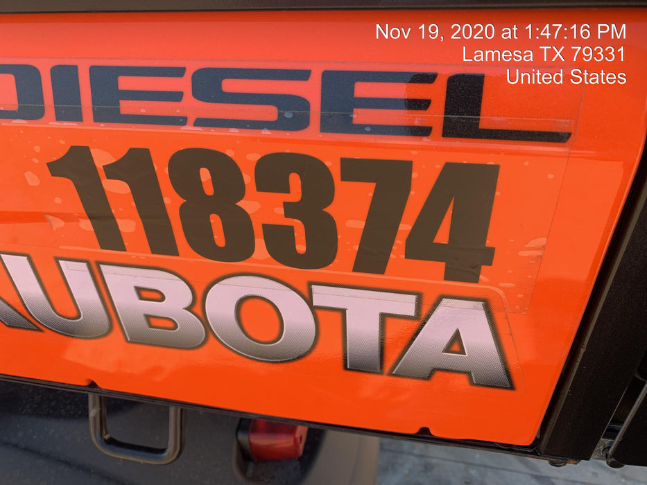 2020 Kubota RTV-X1140W-H Canopy, 4-Seater, Diesel, Windshield Acrylic Clear, LED Strobe, Backup Alarm