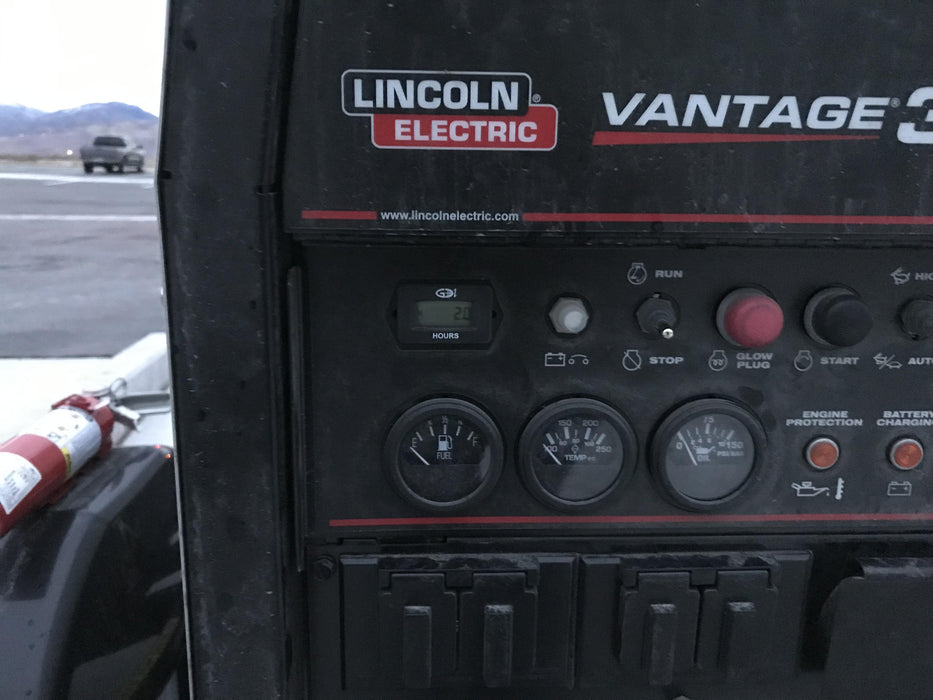 2019 Lincoln Electric Vantage 322 Ready-Pak 3, Two Wheel Trailer, Fender and Light Kit, Cable Rack