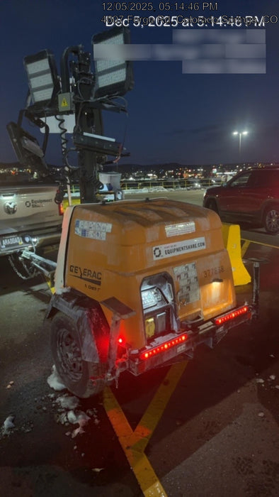 2023 Generac MLT2 Diesel, Flex Switch 120V Input, Powerzone Controller, 
(4) 320W LED Lights, 4kW Generator, 39.9 Gal Fuel Tank, 2" Ball, T3