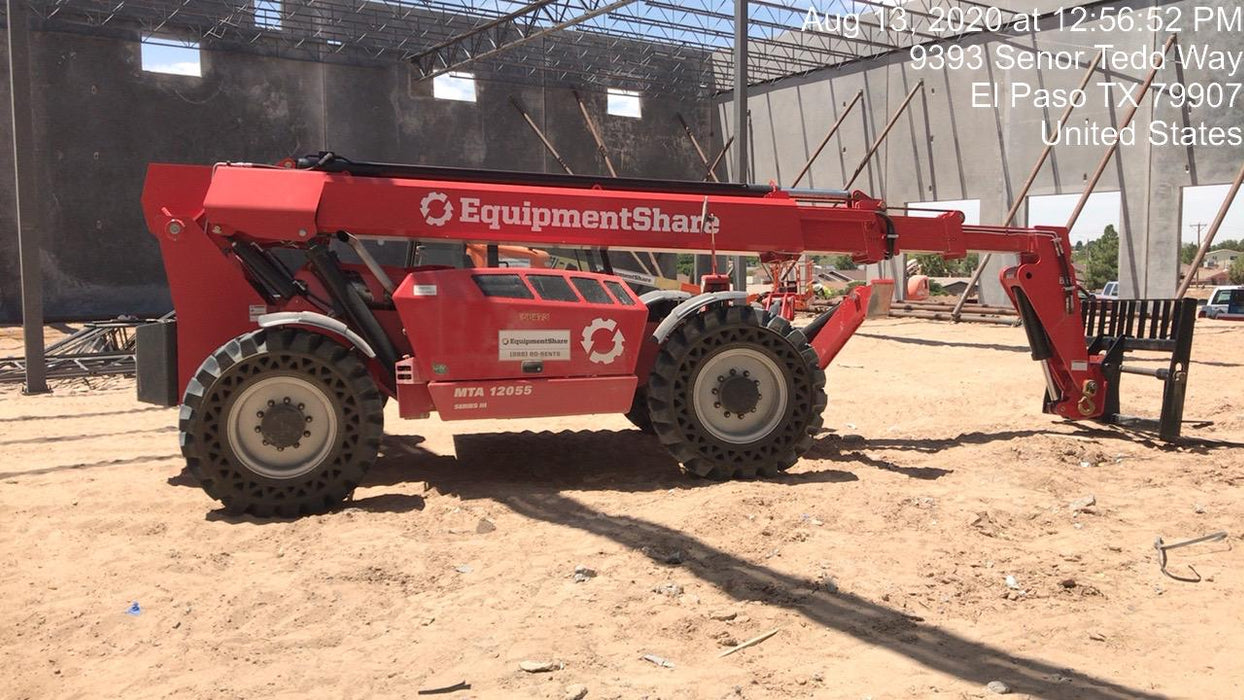 2020 Manitou MTA12055SER3 Canopy, Solid Tires, Amber Strobe, Lift Hook w/66" Carriage, 60" Forks