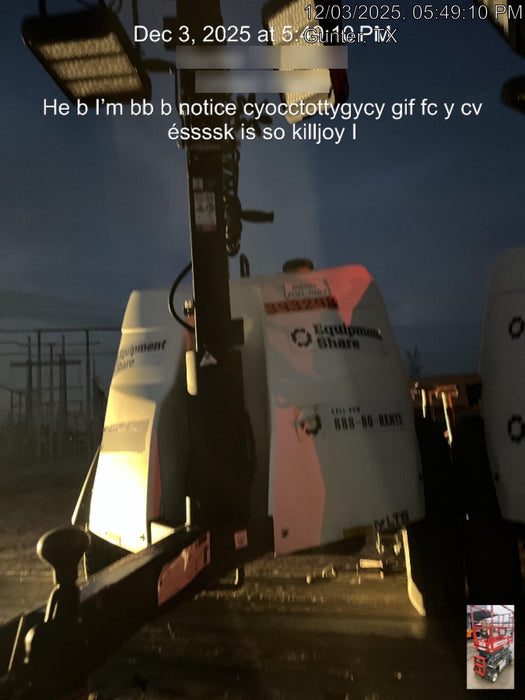 2024 Generac MLT2 Diesel, Flex Switch 120V Input, Powerzone Controller, 
(4) 320W LED Lights, 4kW Generator, 39.9 Gal Fuel Tank, 2" Ball, T3