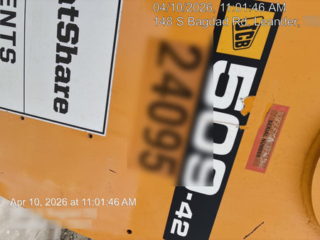 2018 JCB 509-42 JCB 509-42 Enclosed Cab, 74 HP, Solid Tires, Worklights, Beacon, Aux Hydraulics, Lifting Eye