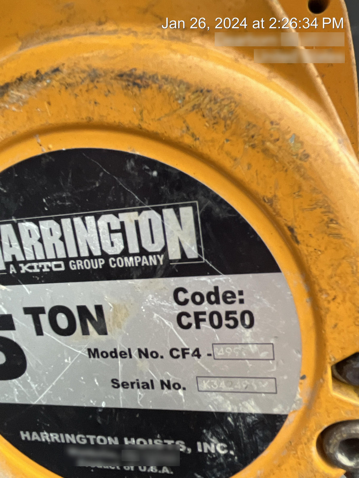 2022 HARRINGTON CF050-30