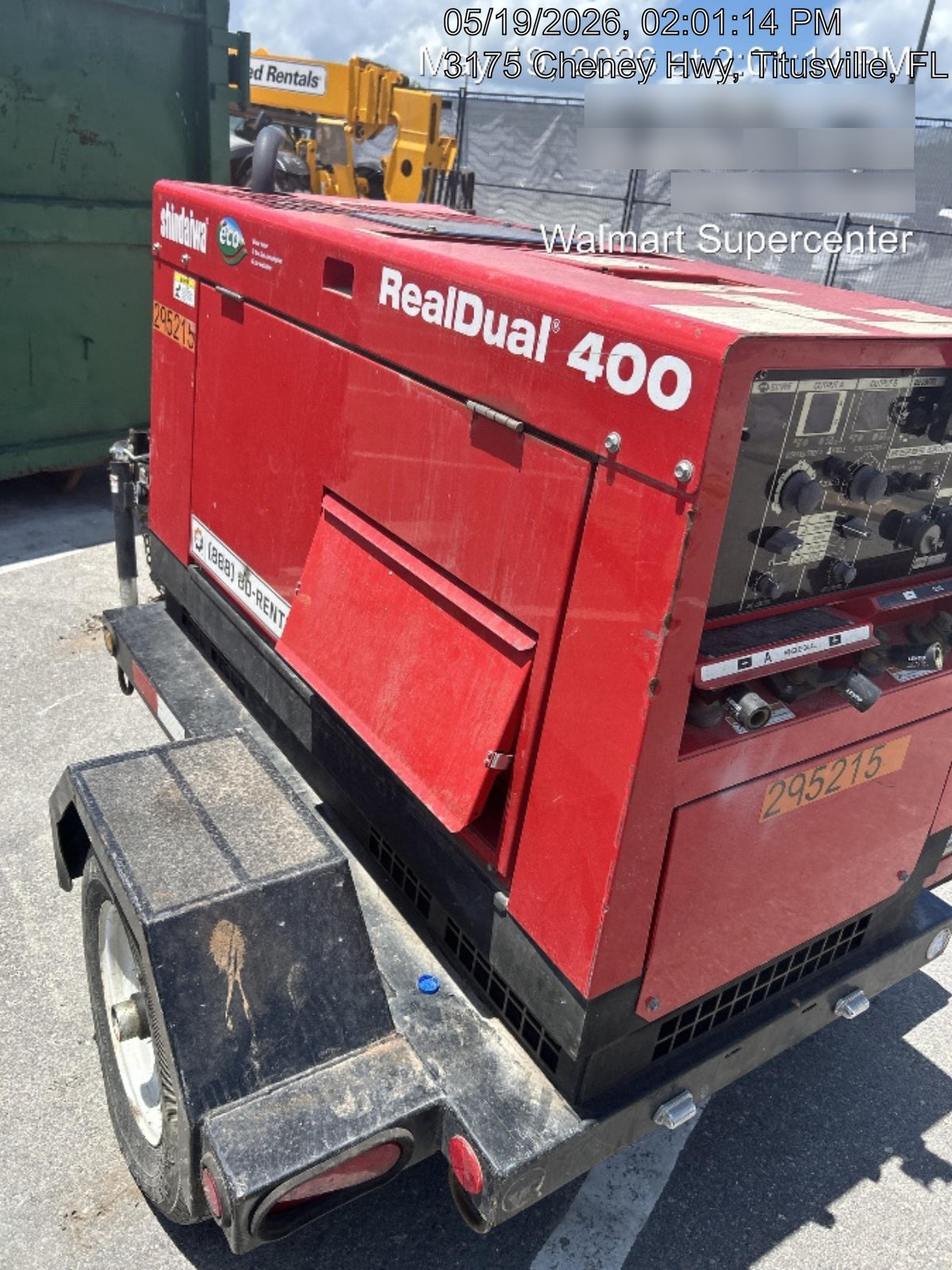 2023 Shindaiwa DGW400MDL Kubota D902 Engine, 23 HP, Dual Op Welder, Wire, Arc, Droop Stick, Tig, and CC Stick Functionality, Simulphase, 3 Phase and 1 Phase Gen Output, Single Axle NB Trlr, Slr Trckl Chrg 12V 12W, Fire Ext