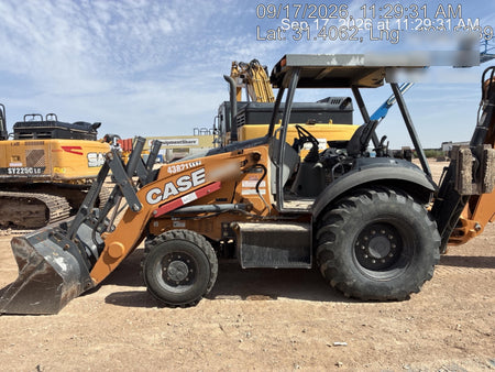 2019 Case 580N EP Canopy, 4WD, GP Front Bucket, Standard Stick, 1 Way Aux Hydraulics, ISO Controls