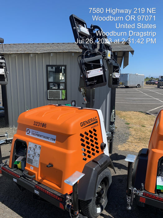 2023 Generac MLT2 Diesel, Flex Switch 120V Input, Powerzone Controller, (4) 320W LED Lights, 4kW Generator, 39.9 Gal Fuel Tank, 2" Ball, T3