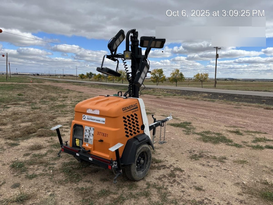 2023 Generac MLT2 Diesel, Flex Switch 120V Input, Powerzone Controller, 
(4) 320W LED Lights, 4kW Generator, 39.9 Gal Fuel Tank, 2" Ball, T3