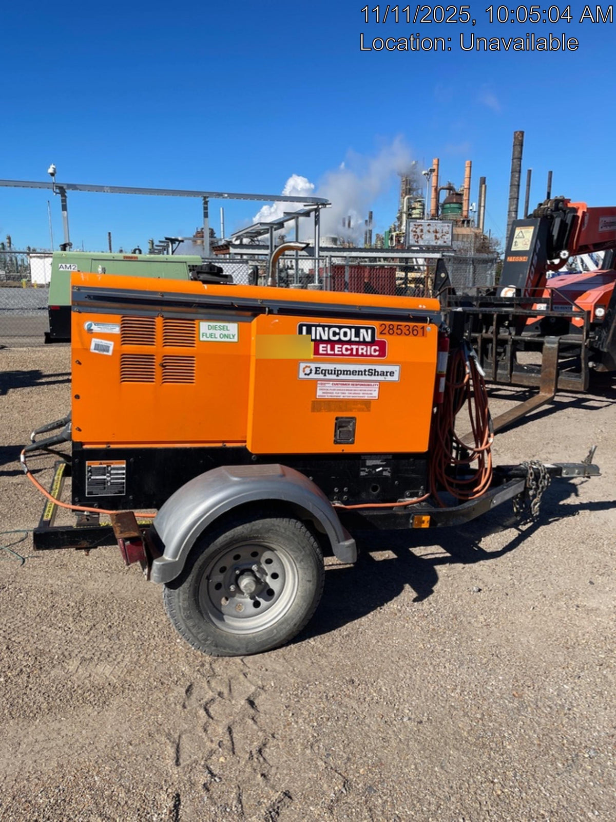 2022 Lincoln Electric LE400 Kubota V1505, Trlr, Cable Rack, Light Kit, ES Decals, T3