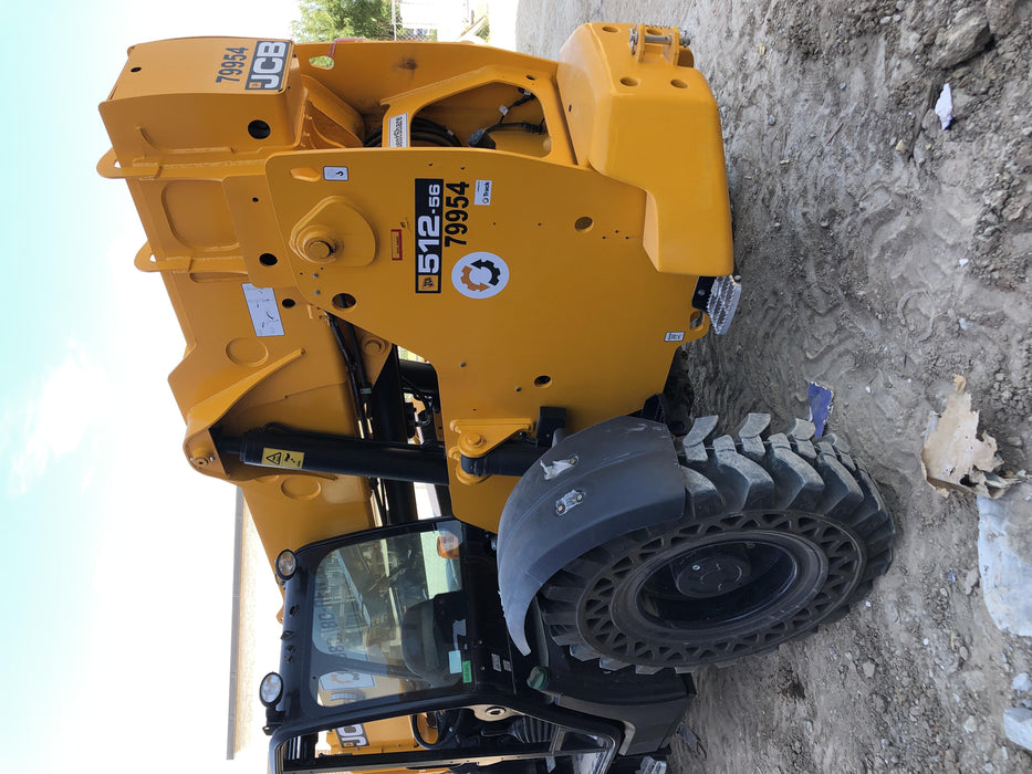 2020 JCB 512-56 Canopy, 74Hp, Solid Tires, Work Lights, Beacon, Aux Hydraulics, Back up Alarm, Lifting Eye, ES Decals