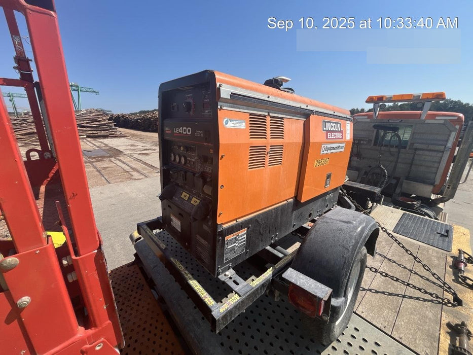 2022 Lincoln Electric LE400 Kubota V1505, Trlr, Cable Rack, Light Kit, ES Decals, T3