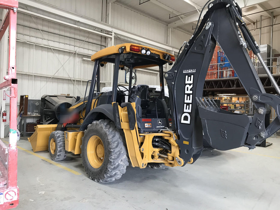 2020 John Deere 310LEP Canopy, 4WD, Standard Stick, Pilot Controls, 2 Way Hydraulics, TAG Manual QC