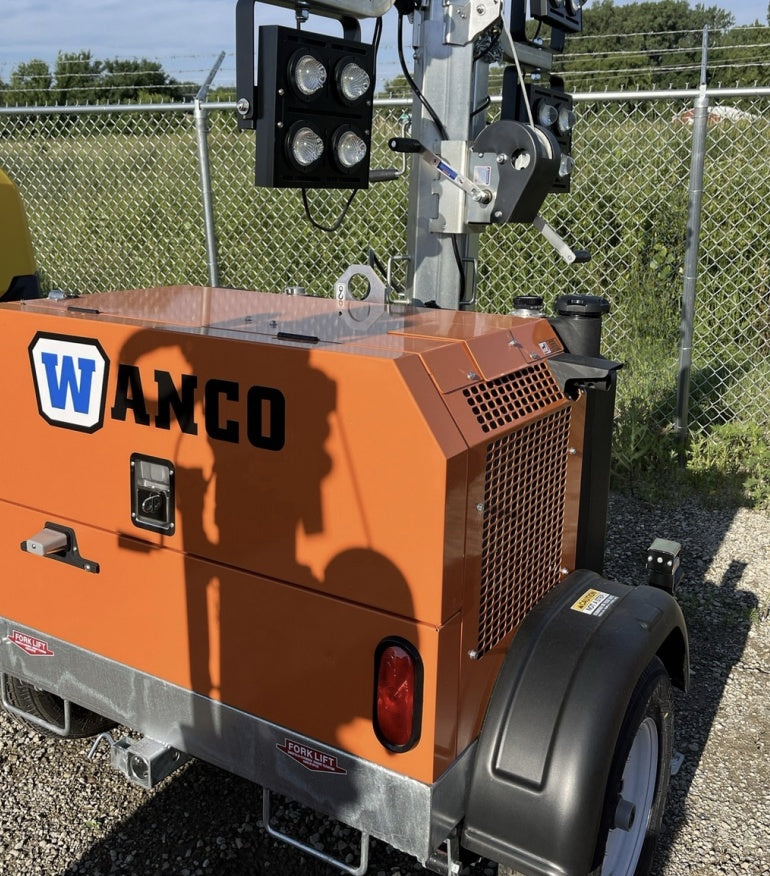 2024 Wanco WLTT-4MM4K Diesel, Deep Sea Controller, Shore Power Plug, Auto Start, (4) 350W LED Floodlights, 4kW Generator, 60 Gal Fuel Tank, 2" Ball, T3