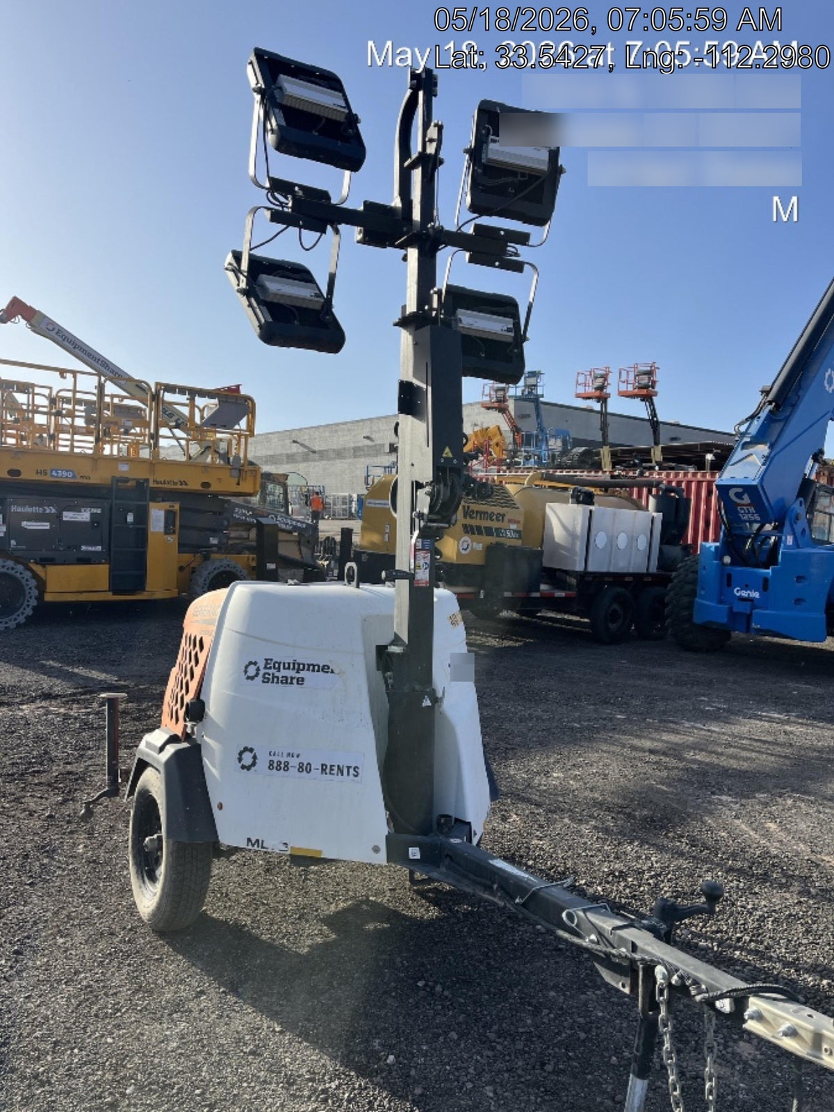 2024 Generac MLT2 Diesel, Flex Switch 120V Input, Powerzone Controller, 
(4) 320W LED Lights, 4kW Generator, 39.9 Gal Fuel Tank, 2" Ball, T3