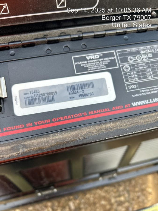 2025 LINCOLN ELECTRIC Vantage 549X