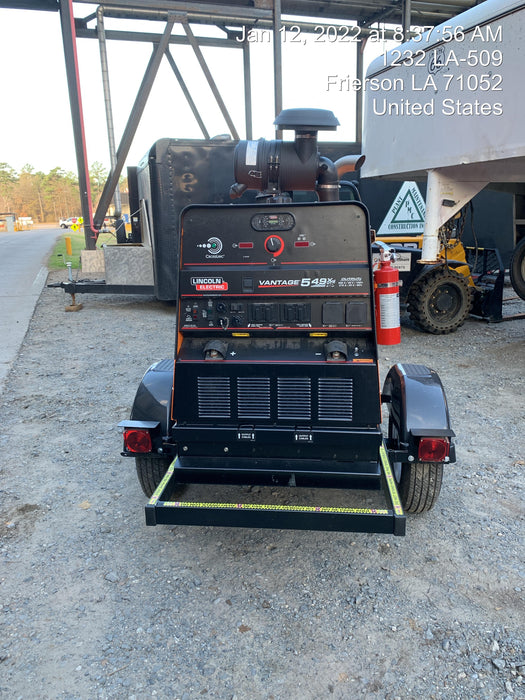 2021 Lincoln Electric Vantage 549X Ready Pak 3, ORANGE (includes trailer, cable rack, fender light kit)