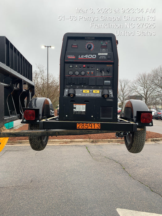 2022 Lincoln Electric LE400 Kubota V1505, Trlr, Cable Rack, Light Kit, ES Decals, T3